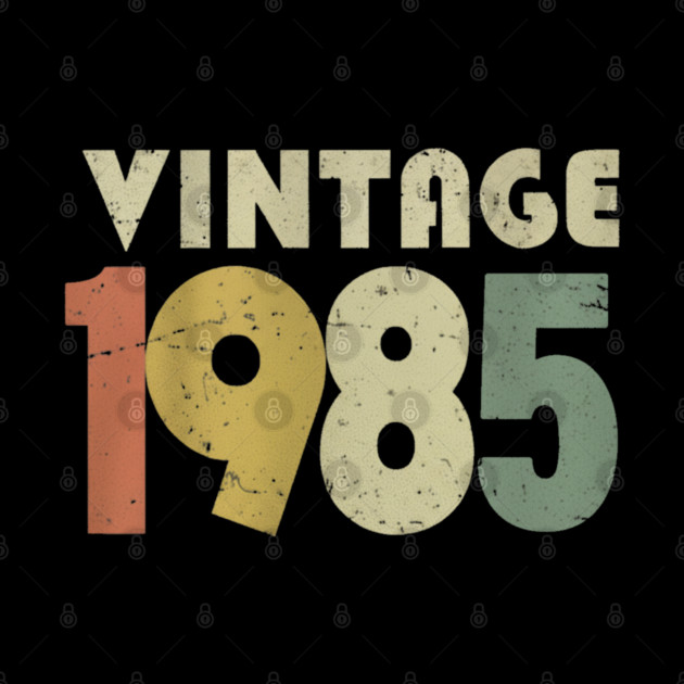 Vintage 1985 Tee - Aged Perfection Birthday Gift - vintage shirt funny 1985 birthday retro apparel humor gift eighties by OUTFITPAW