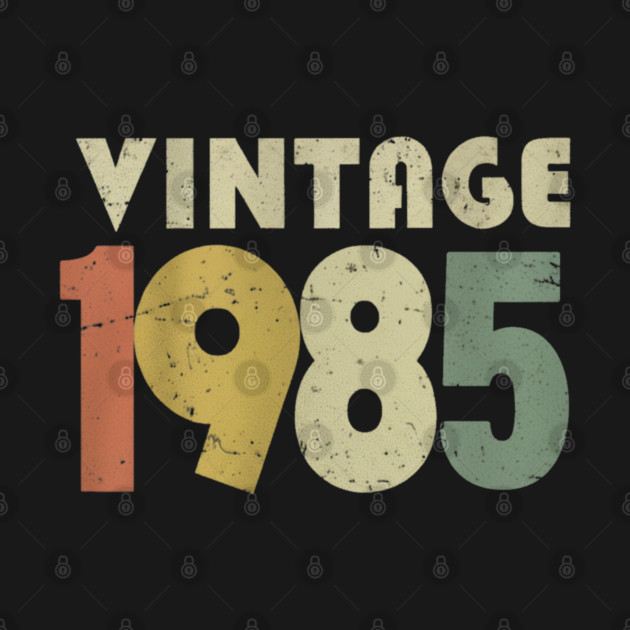 Vintage 1985 Tee - Aged Perfection Birthday Gift - vintage shirt funny 1985 birthday retro apparel humor gift eighties by OUTFITPAW