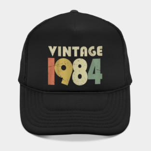 Vintage 1984 Tee - Orwellian Birthday Humor Gift - vintage shirt funny 1984 birthday retro apparel humor gift eighties Hat