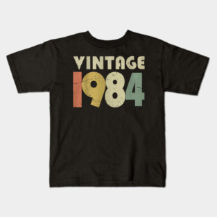 Vintage 1984 Tee - Orwellian Birthday Humor Gift - vintage shirt funny 1984 birthday retro apparel humor gift eighties Kids T-Shirt