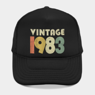 Vintage 1983 Tee - Perfectly Aged Birthday Gift - vintage shirt funny 1983 birthday retro apparel humor gift eighties Hat
