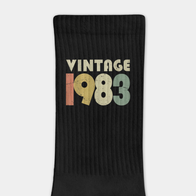 Vintage 1983 Tee - Perfectly Aged Birthday Gift - vintage shirt funny 1983 birthday retro apparel humor gift eighties by OUTFITPAW