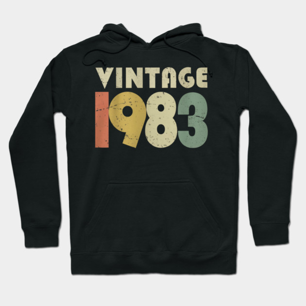 Vintage 1983 Tee - Perfectly Aged Birthday Gift - vintage shirt funny 1983 birthday retro apparel humor gift eighties Hoodie by OUTFITPAW