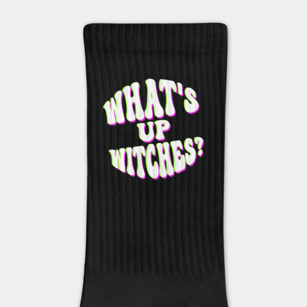What’s Up Witches? Funny Neon Halloween Wordplay by Butter Creative