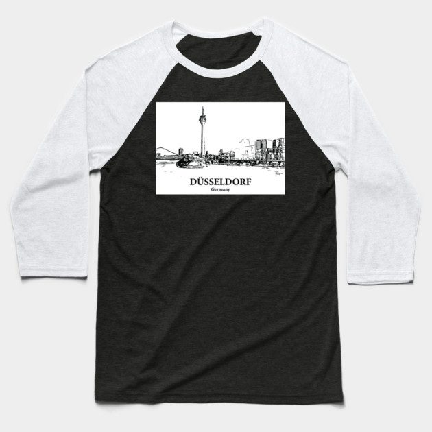Düsseldorf - Germany Baseball T-Shirt by Lakeric