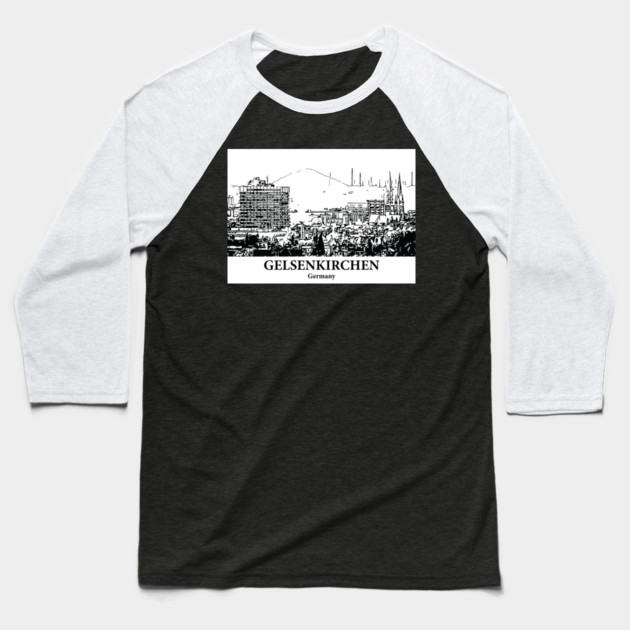 Gelsenkirchen - Germany Baseball T-Shirt by Lakeric