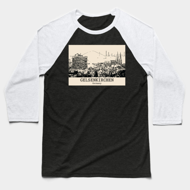 Gelsenkirchen - Germany Baseball T-Shirt by Lakeric