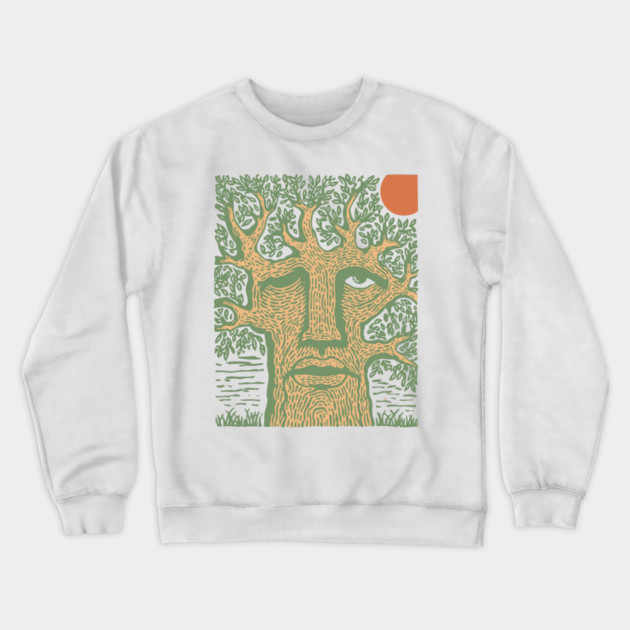 Ancient Treant - World Tree Art Crewneck Sweatshirt by TuncGK