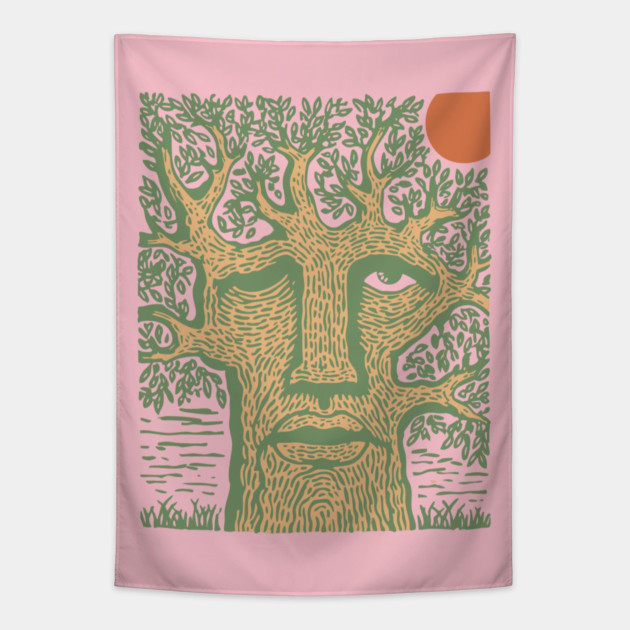 Ancient Treant - World Tree Art Tapestry by TuncGK