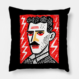 Nikola Tesla Pillow
