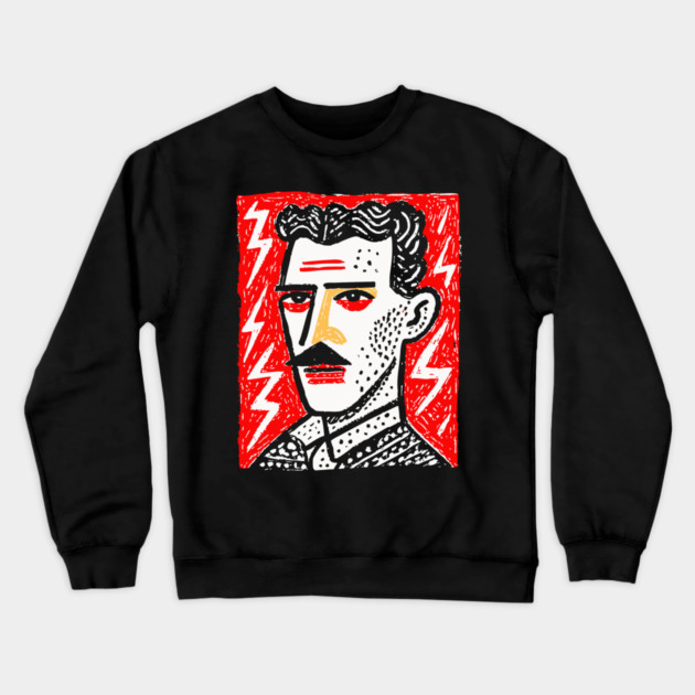 Nikola Tesla Crewneck Sweatshirt by TuncGK
