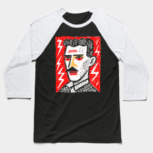 Nikola Tesla Baseball T-Shirt