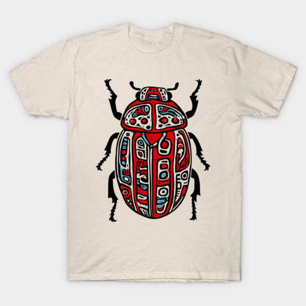 Scarab Beetle - Egyptian Art T-Shirt by TuncGK
