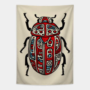 Scarab Beetle - Egyptian Art Tapestry
