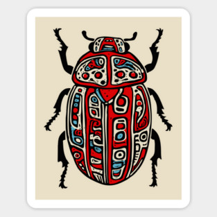 Scarab Beetle - Egyptian Art Magnet