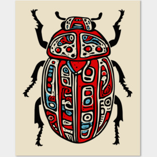 Scarab Beetle - Egyptian Art Posters and Art
