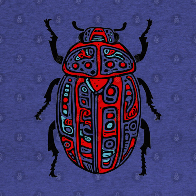 Scarab Beetle - Egyptian Art by TuncGK