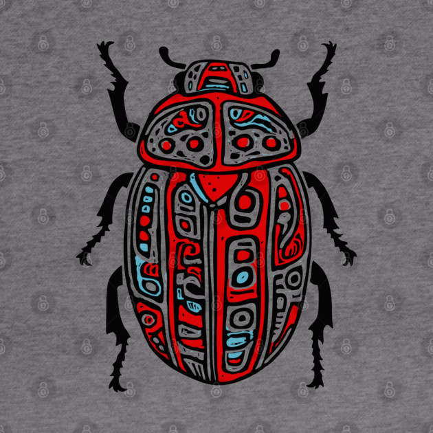 Scarab Beetle - Egyptian Art by TuncGK