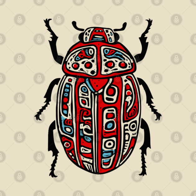 Scarab Beetle - Egyptian Art by TuncGK