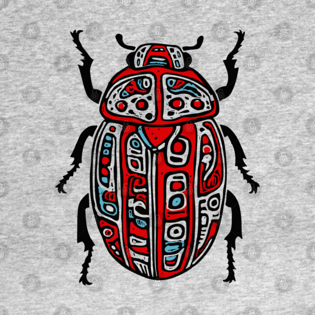 Scarab Beetle - Egyptian Art by TuncGK