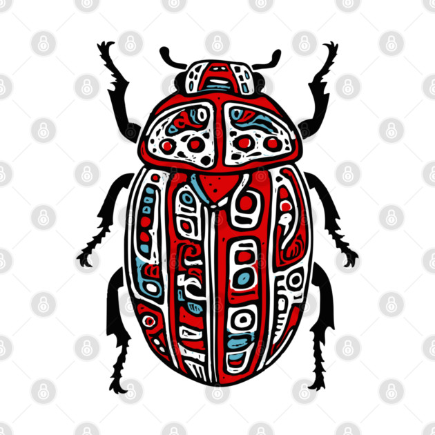 Scarab Beetle - Egyptian Art by TuncGK