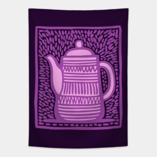 Pop Art Teapot Tapestry
