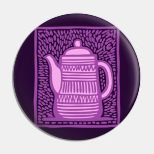 Pop Art Teapot Pin
