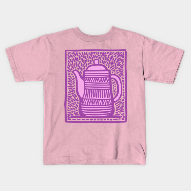 Pop Art Teapot Kids T-Shirt by TuncGK
