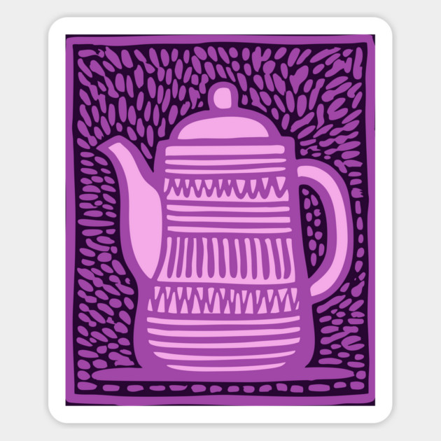 Pop Art Teapot Magnet by TuncGK
