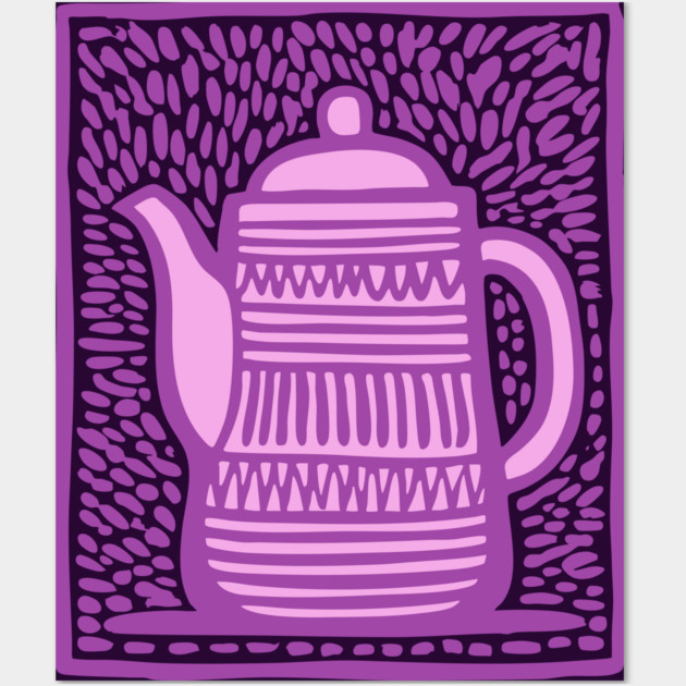 Pop Art Teapot Wall Art by TuncGK