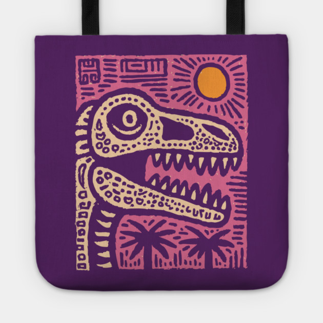 T-Rex - Pop Art Dinosaur Tote by TuncGK