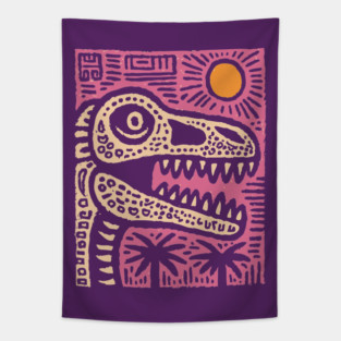 T-Rex - Pop Art Dinosaur Tapestry