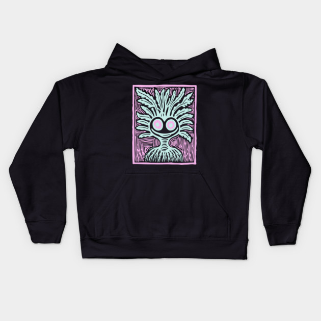 Goblincore Mandrake - Witchy Root Kids Hoodie by TuncGK