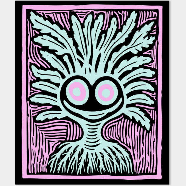 Goblincore Mandrake - Witchy Root Wall Art by TuncGK