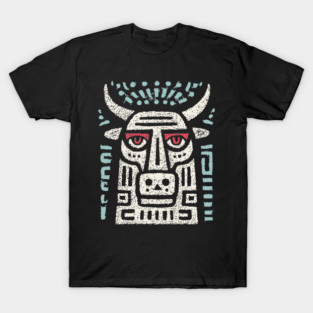 Minotaur of the Labyrinth | Greek Mythology Linocut T-Shirt