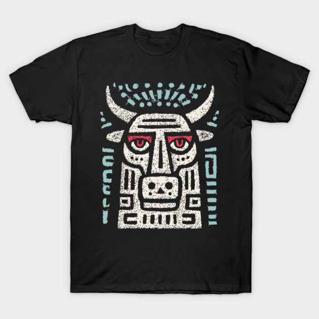 Minotaur of the Labyrinth | Greek Mythology Linocut T-Shirt by TuncGK