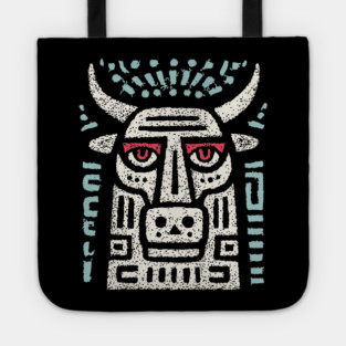 Minotaur of the Labyrinth | Greek Mythology Linocut Tote