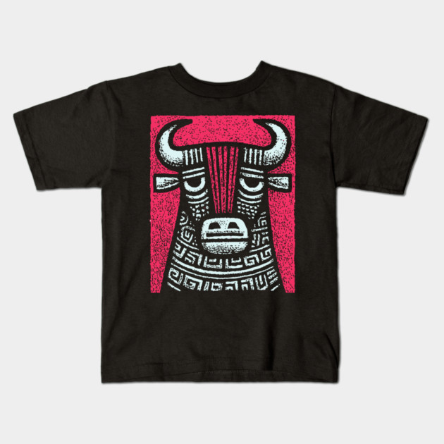Minotaur Kids T-Shirt by TuncGK