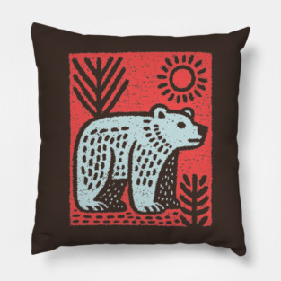Grizzly Bear Pillow