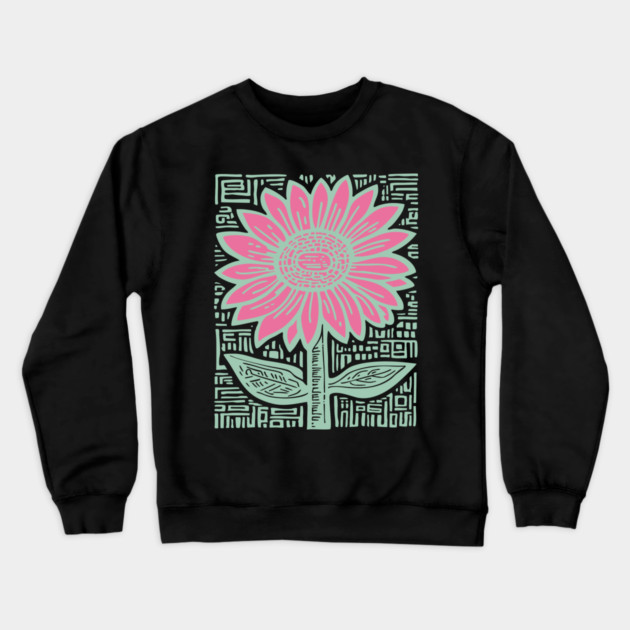 Groovy Sunflower Crewneck Sweatshirt by TuncGK