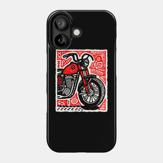 Motorbike - Pop Art Rider Phone Case by TuncGK