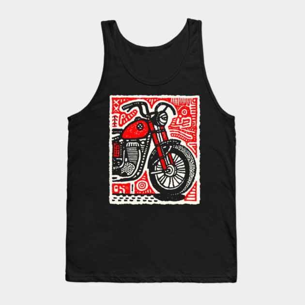 Motorbike - Pop Art Rider Tank Top by TuncGK