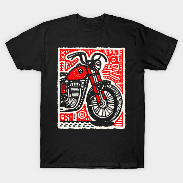 Motorbike - Pop Art Rider T-Shirt by TuncGK