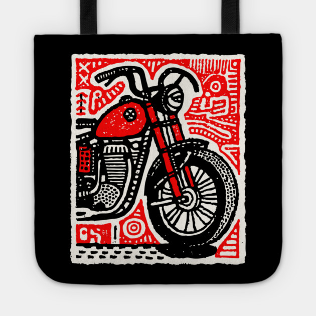 Motorbike - Pop Art Rider Tote by TuncGK