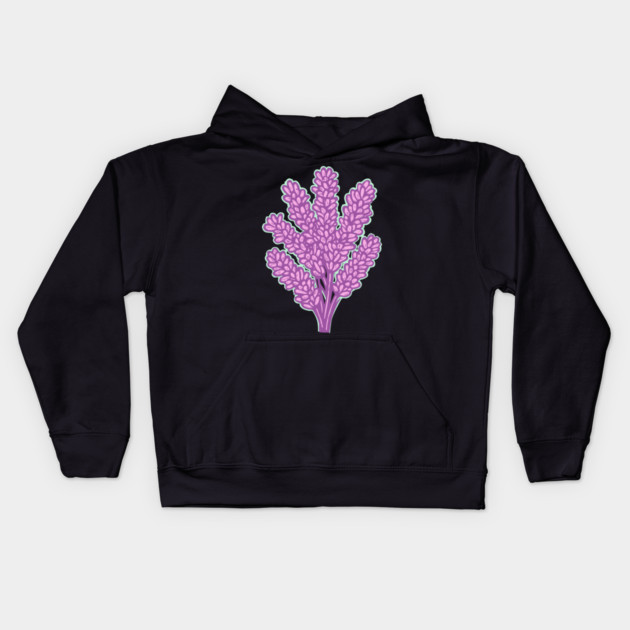 Lavender Kids Hoodie by TuncGK