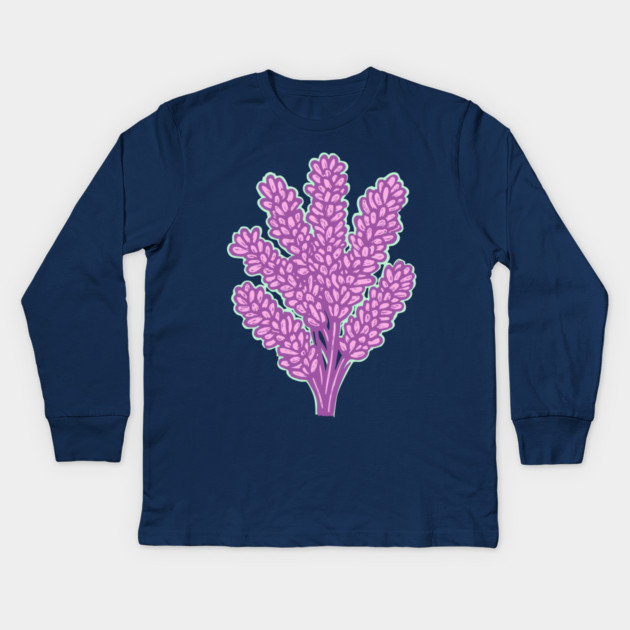 Lavender Kids Long Sleeve T-Shirt by TuncGK
