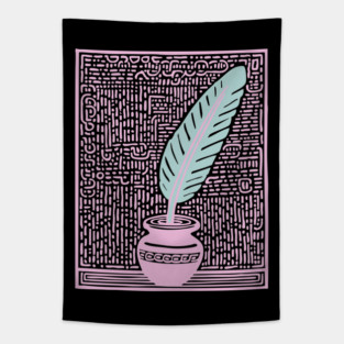 Quill - Pop Art Writer Gift Tapestry