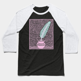 Quill - Pop Art Writer Gift Baseball T-Shirt