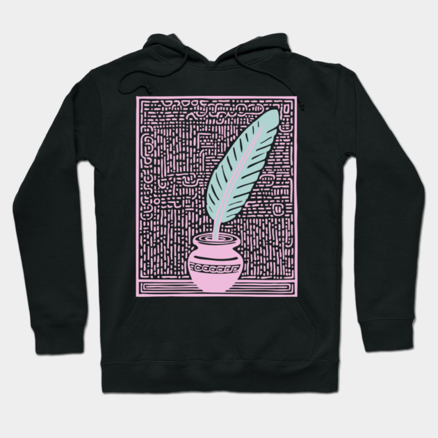 Quill - Pop Art Writer Gift Hoodie by TuncGK