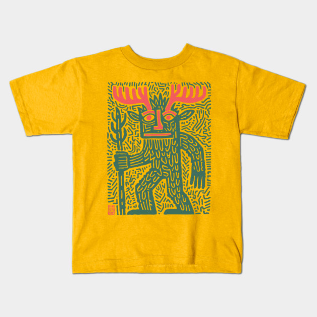 Leshy God - Slavic Folklore Kids T-Shirt by TuncGK